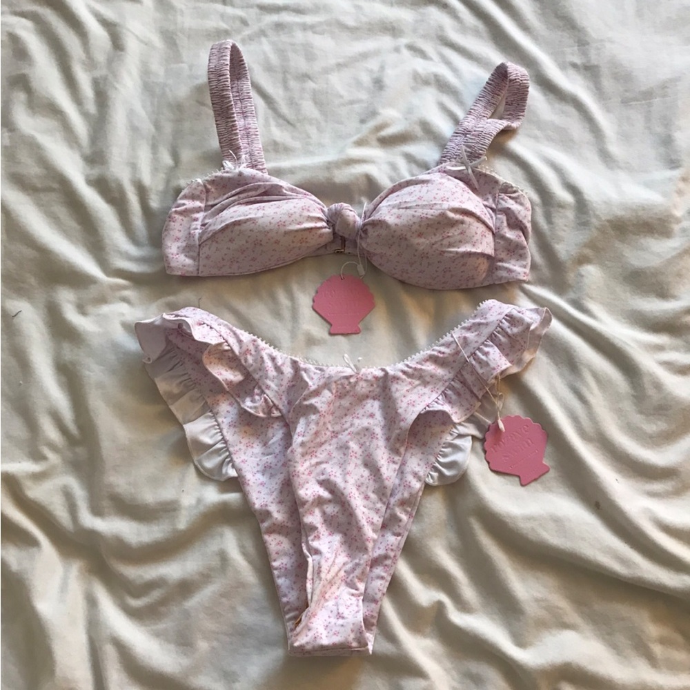 Pink Floral Bikini